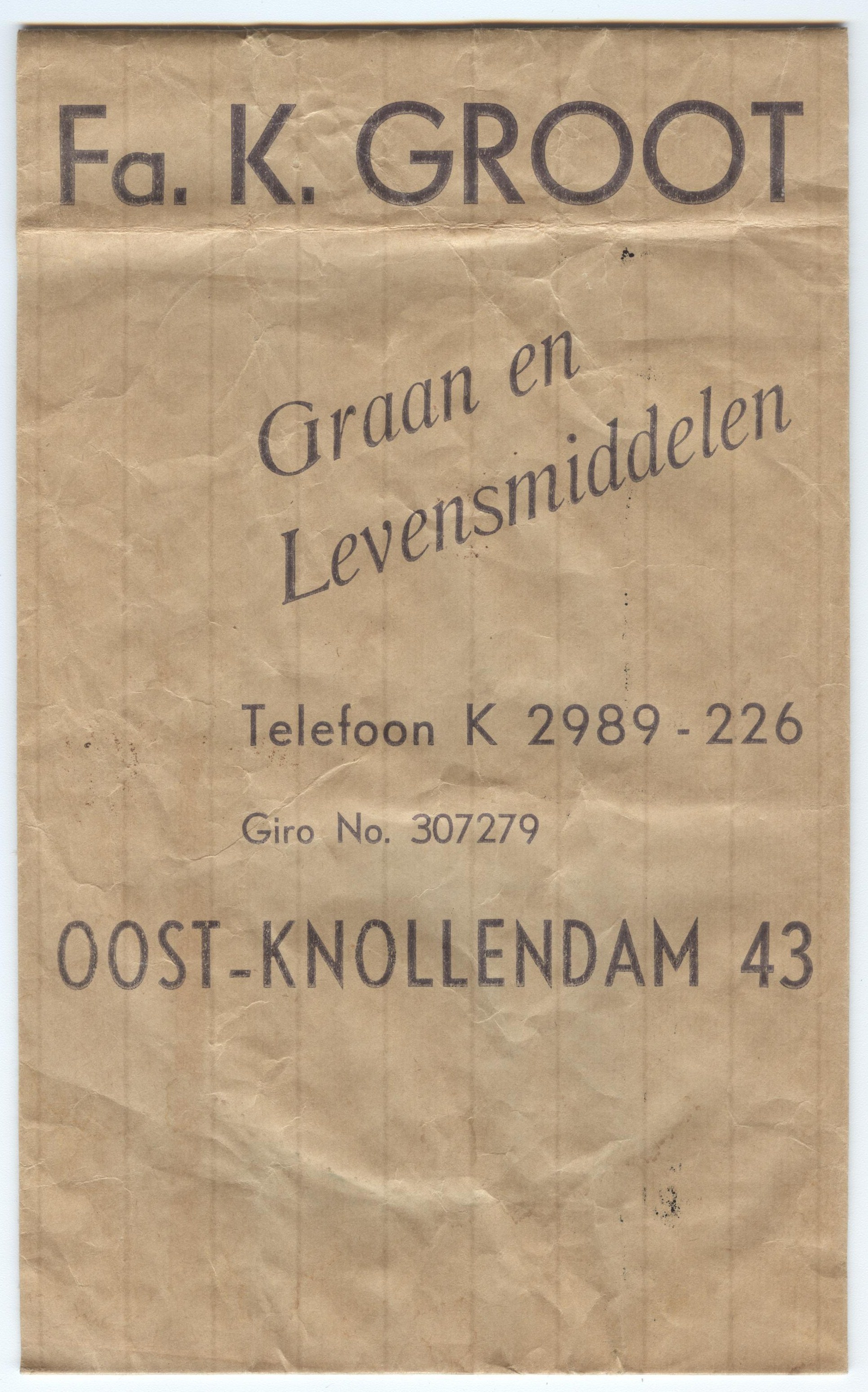 Oostknollendam Papieren zak medio 1920 (002)